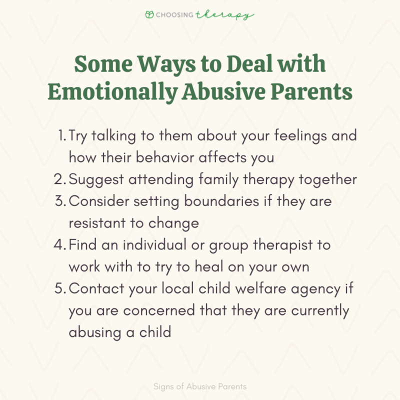 15 Signs You Have Abusive Parents