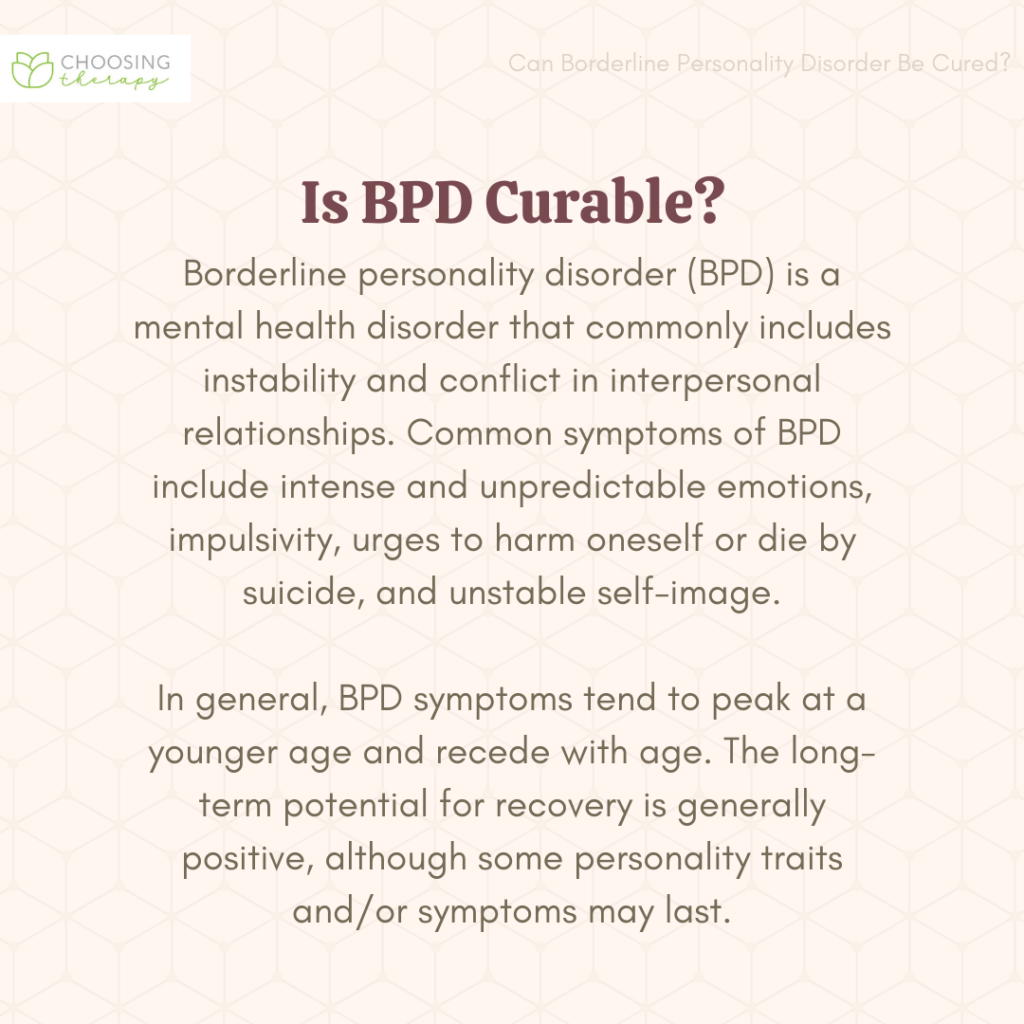 Can BPD Be Cured 