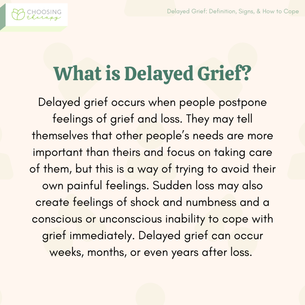 What Is Delayed Grief?