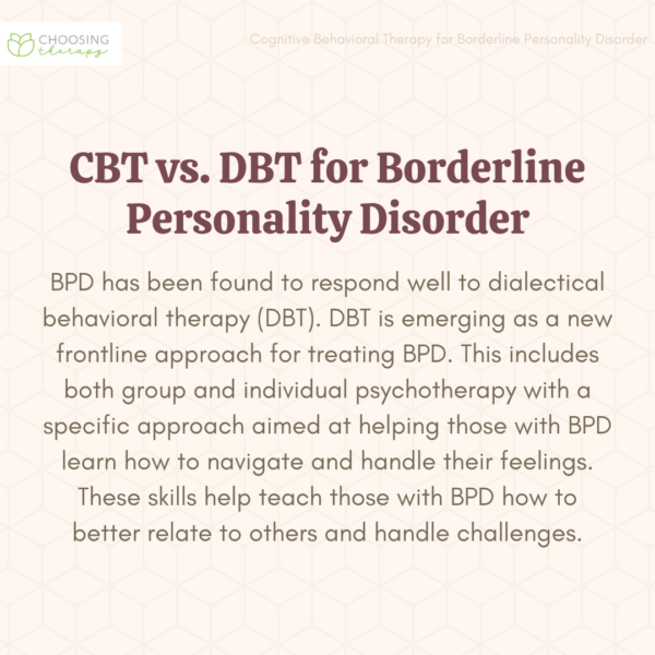 Cognitive Behavioral Therapy Treatment for BPD