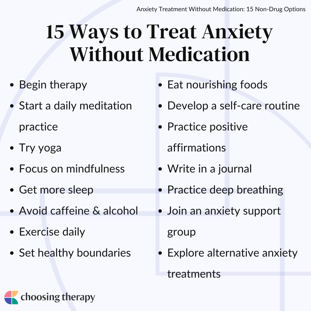 17 Effective Ways To Treat Anxiety Without Medication