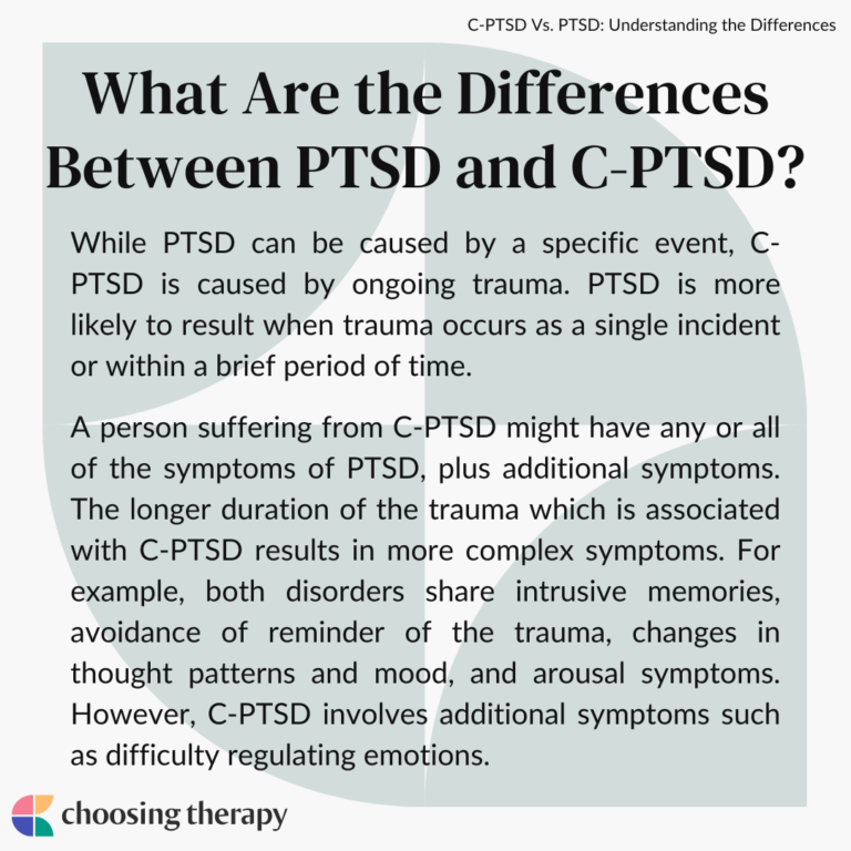 What’s the Difference Between PTSD & C-PTSD?