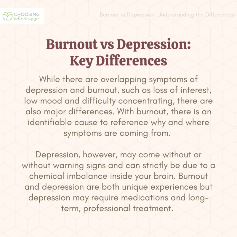 Am I Experiencing Burnout Or Depression?