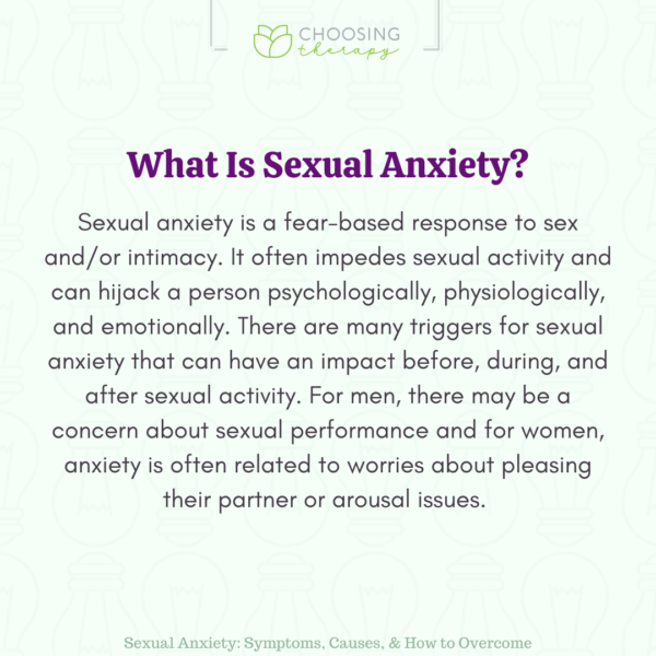 Sexual Anxiety Types Symptoms Treatments And More 0674