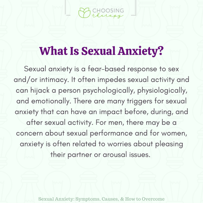 Sexual Anxiety Types Symptoms Treatments And More 8579