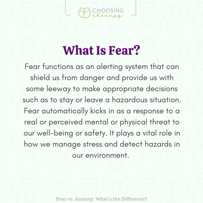 Fear vs. Anxiety: What’s the Difference?