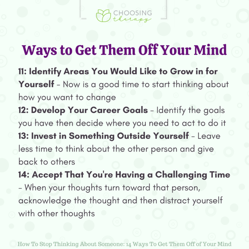 14 Ways To Stop Thinking About Someone 