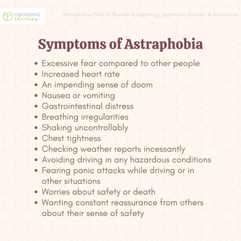 Astraphobia (Fear of Thunder & Lightning): Symptoms, Causes & Treatments