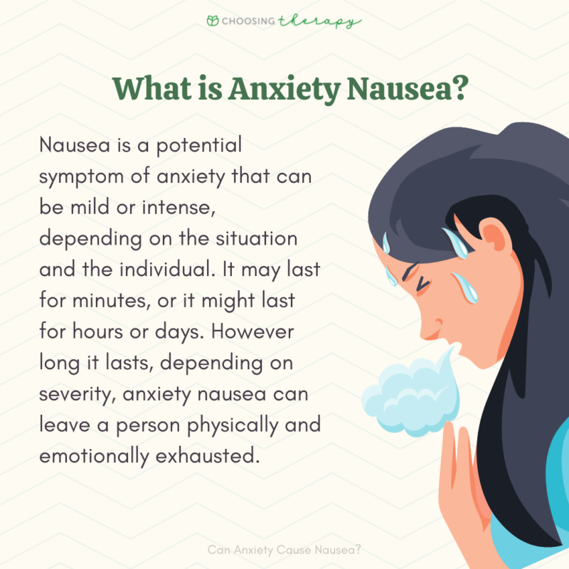 Anxiety Nausea Why It Happens & How to Cope