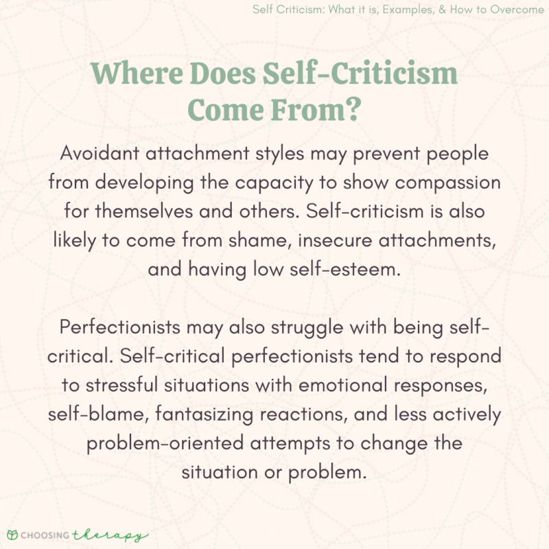 How to Overcome Self-Criticism