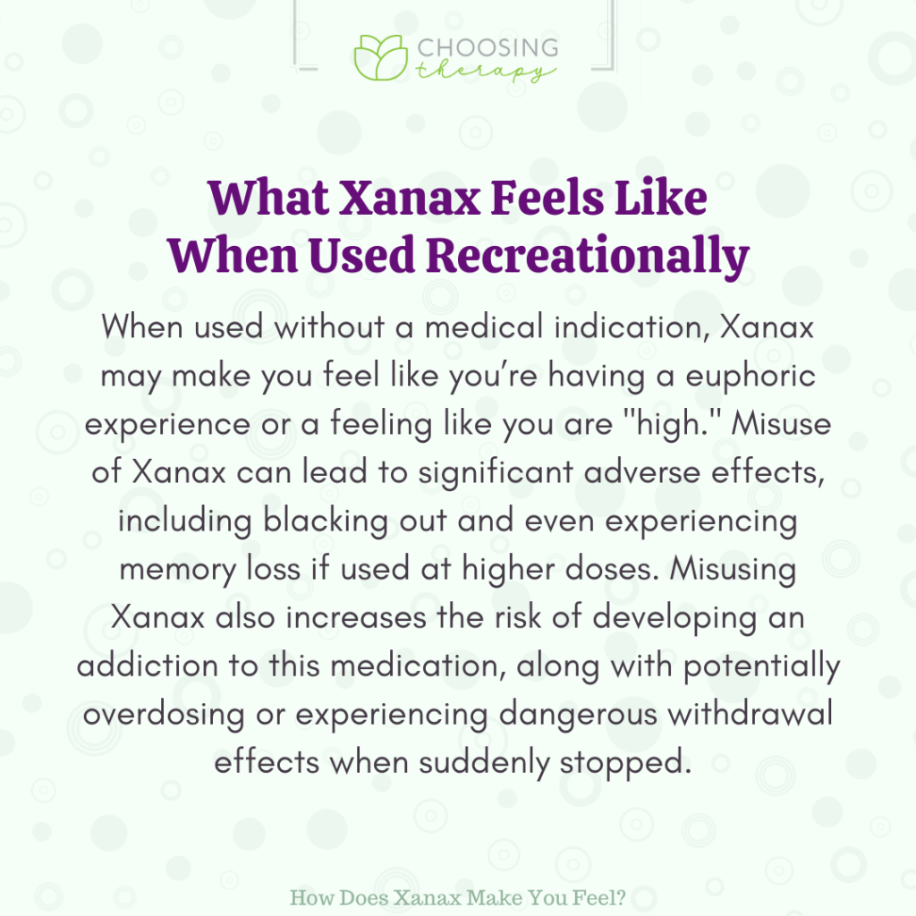 What Does Xanax Feel Like?