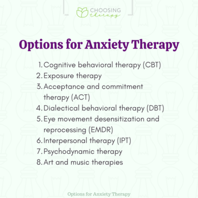 8 Options for Anxiety Therapy