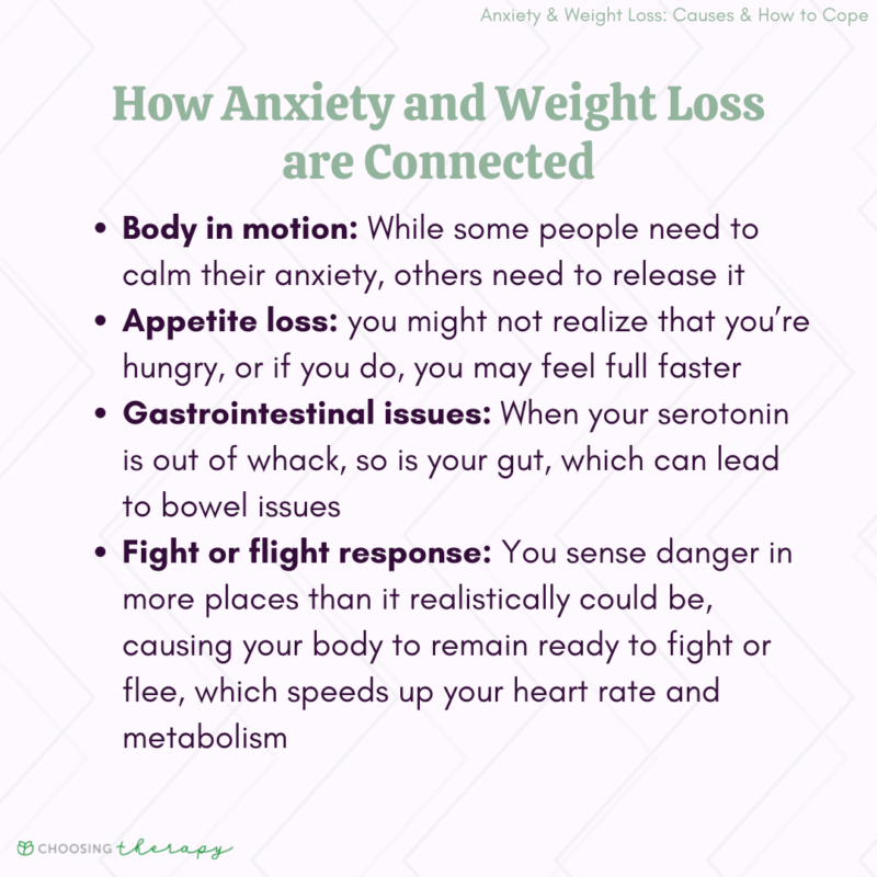 Why Anxiety Can Cause Weight Loss