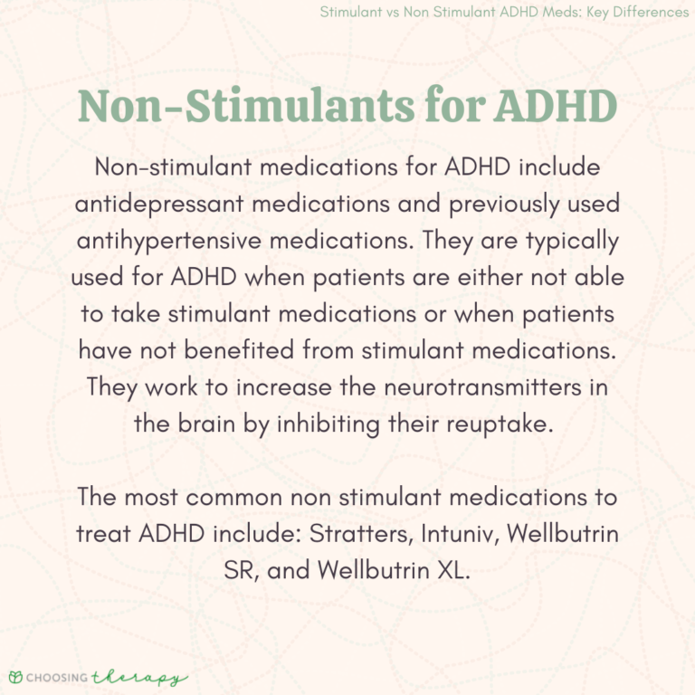 ADHD Stimulants Vs Non Stimulants: Understanding The Difference