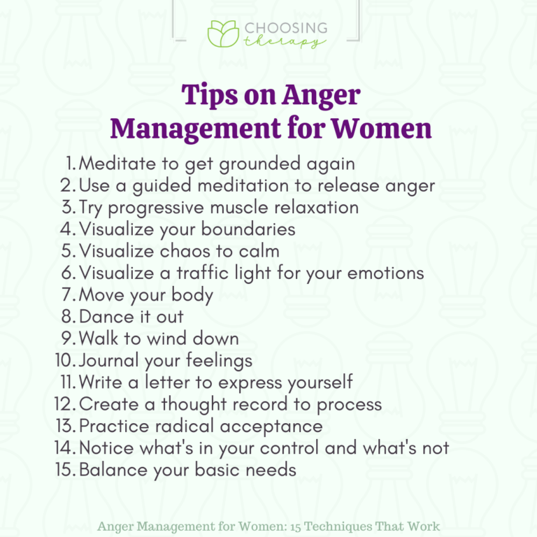 15 Anger Management Tips for Women