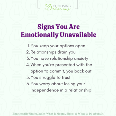 13 Signs Someone Is Emotionally Unavailable