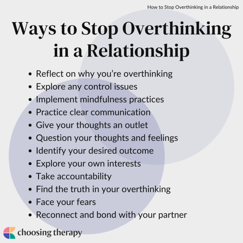 11 Ways to Stop Overthinking in Relationships From a Therapist