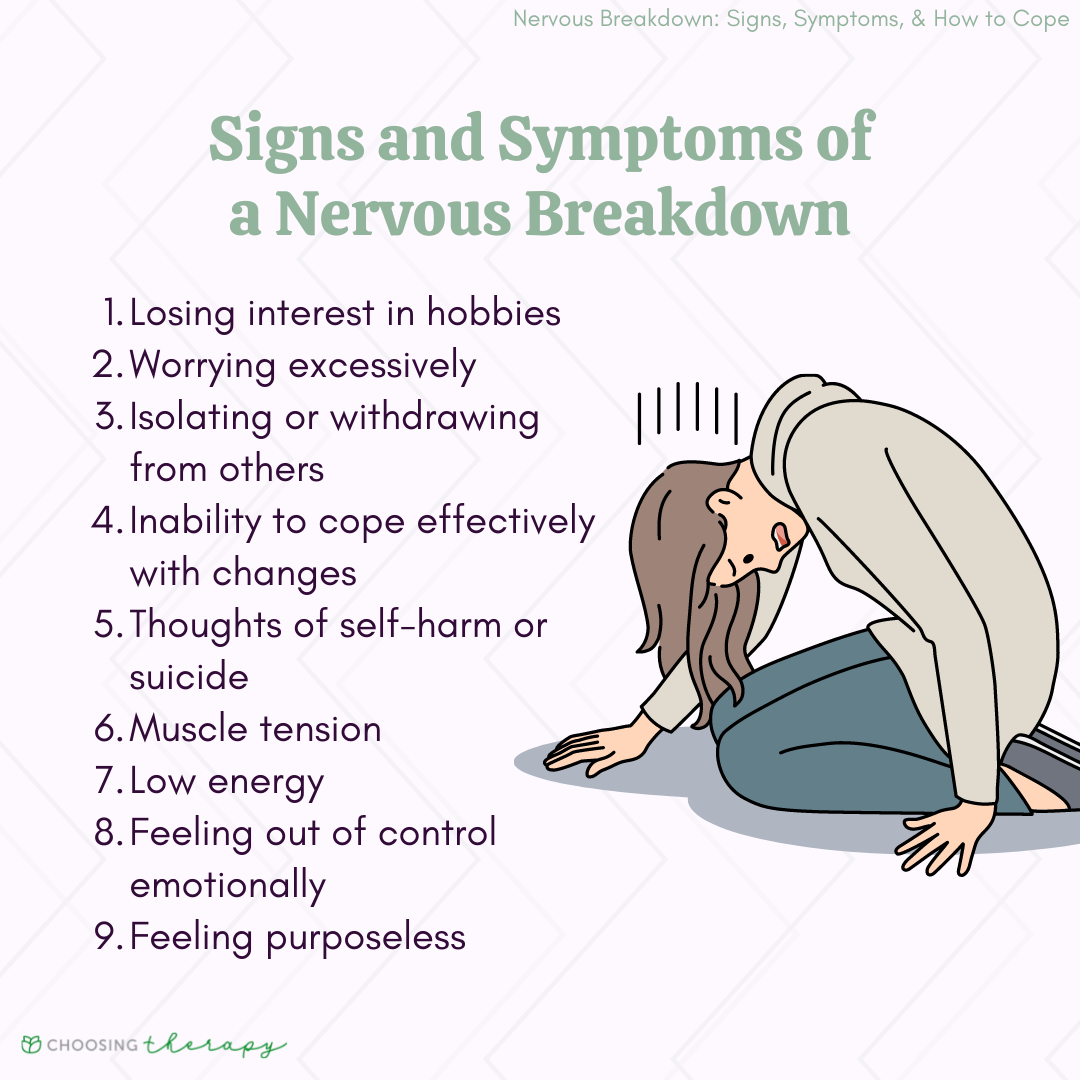 Signs of a Mental Breakdown & Ways to Cope