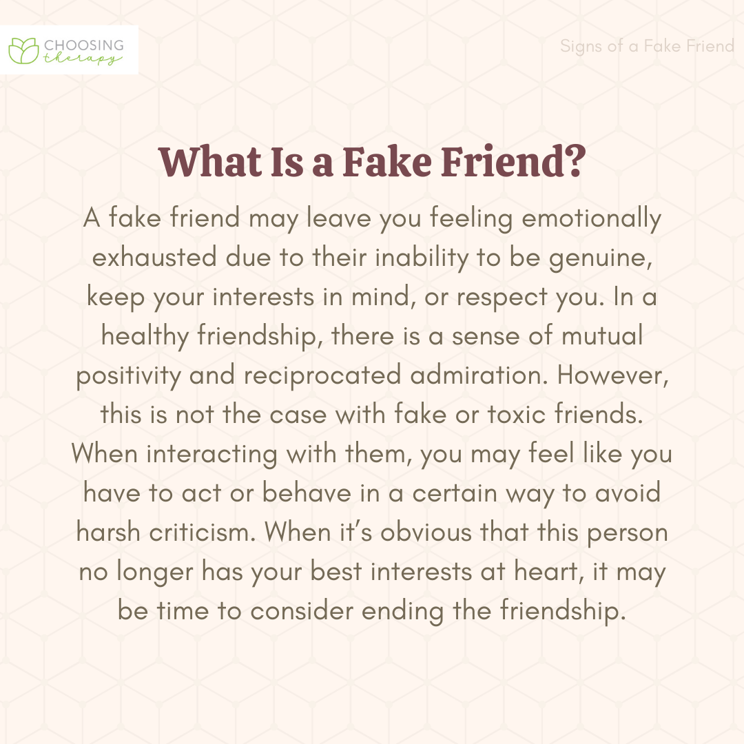 15 Signs Of A Fake Friend What To Do About Them 