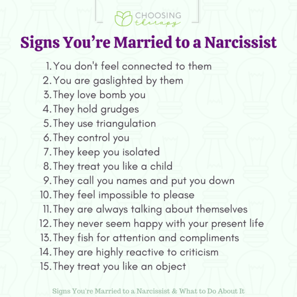 15 Signs Youre Married To A Narcissist 5704