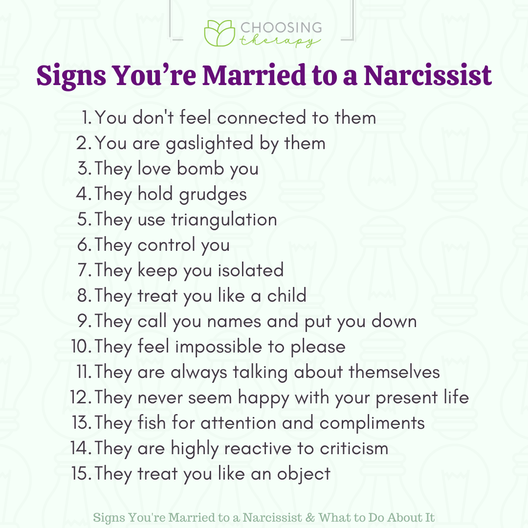 15 Signs You re Married To A Narcissist