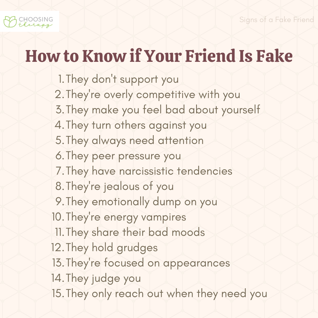 15 Signs of a Fake Friend (& What to Do About Them)