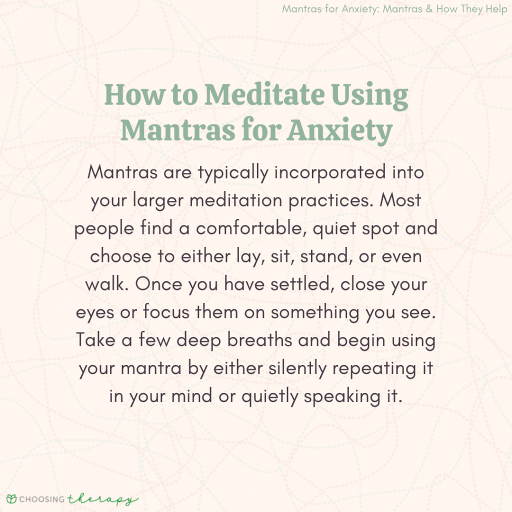 12 Mantras for Calming Anxiety