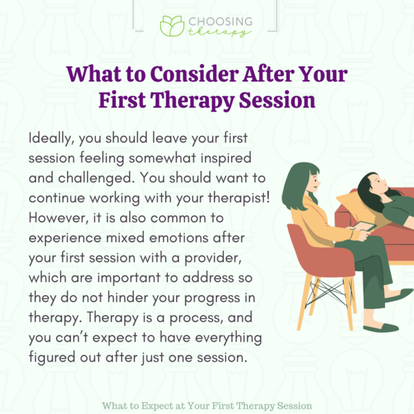 What to Expect at Your First Therapy Session