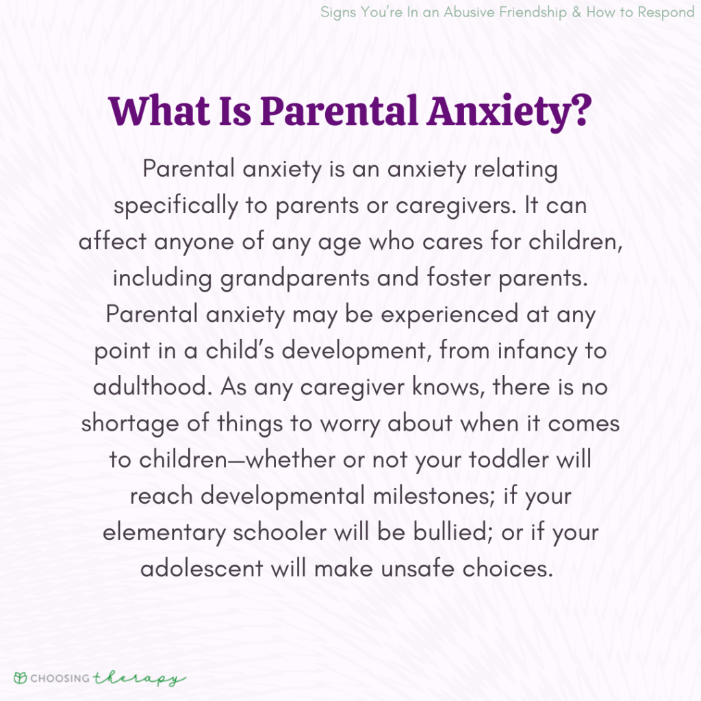 What Is Parental Anxiety?