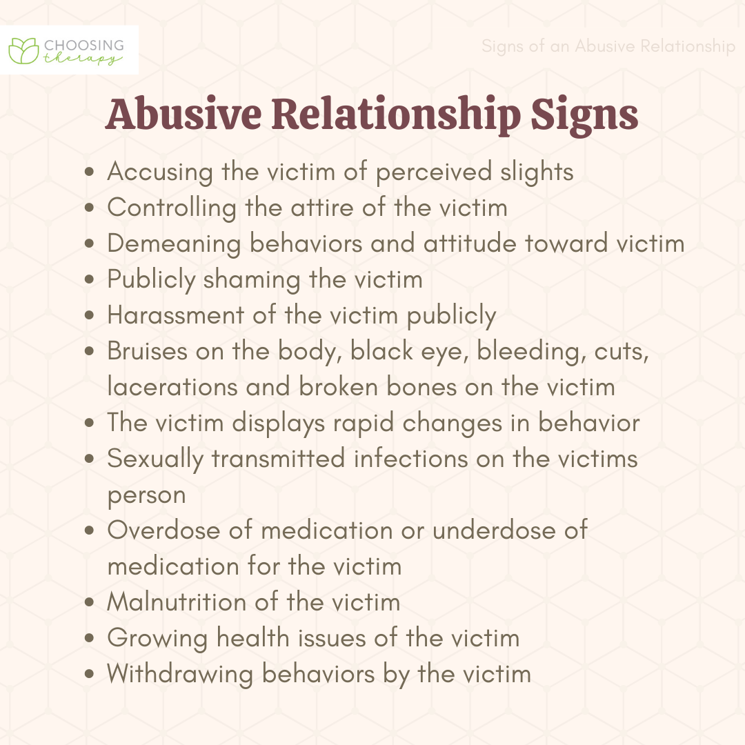 25 Signs Youre In An Abusive Relationship 