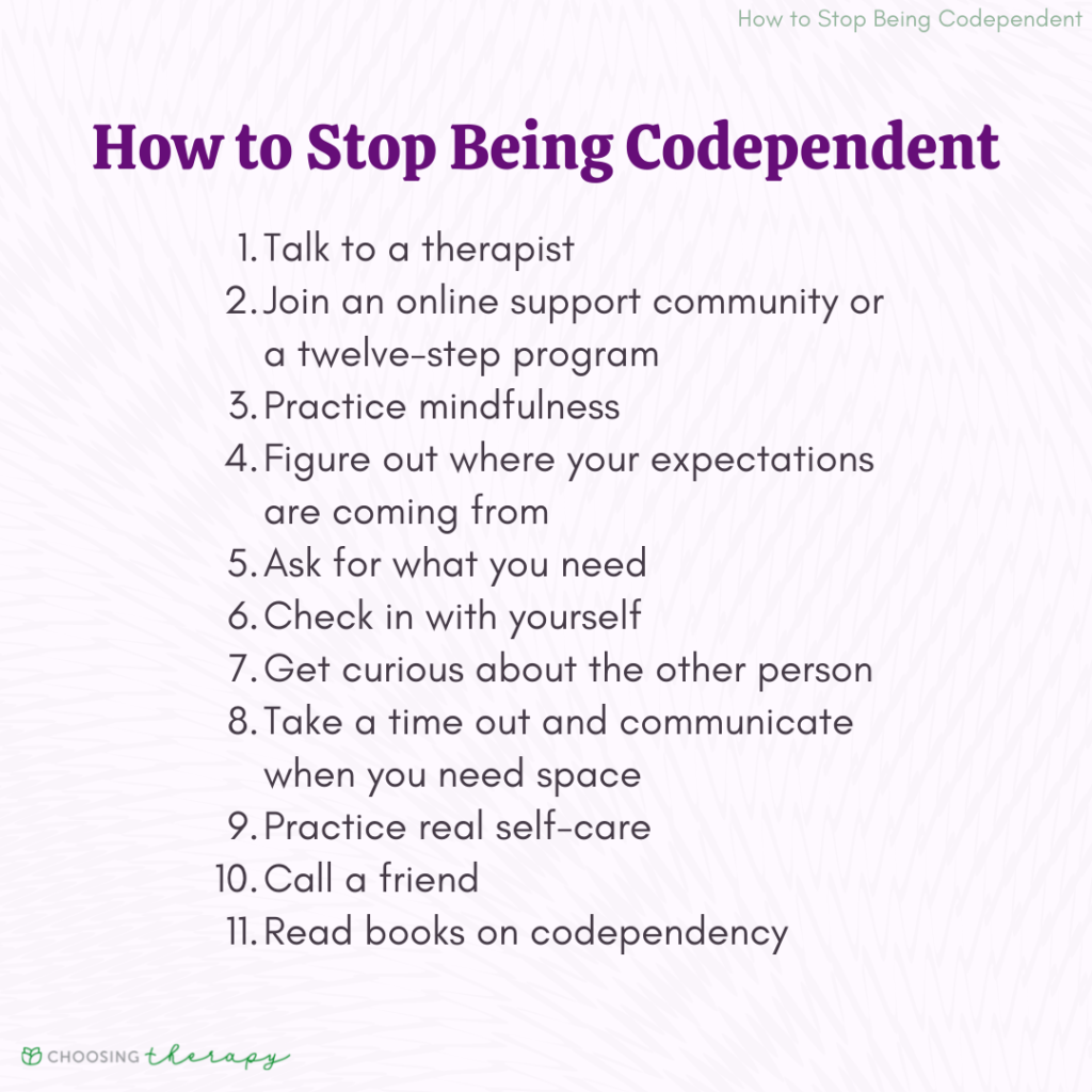 How To Stop Being Codependent Choosing Therapy 9604