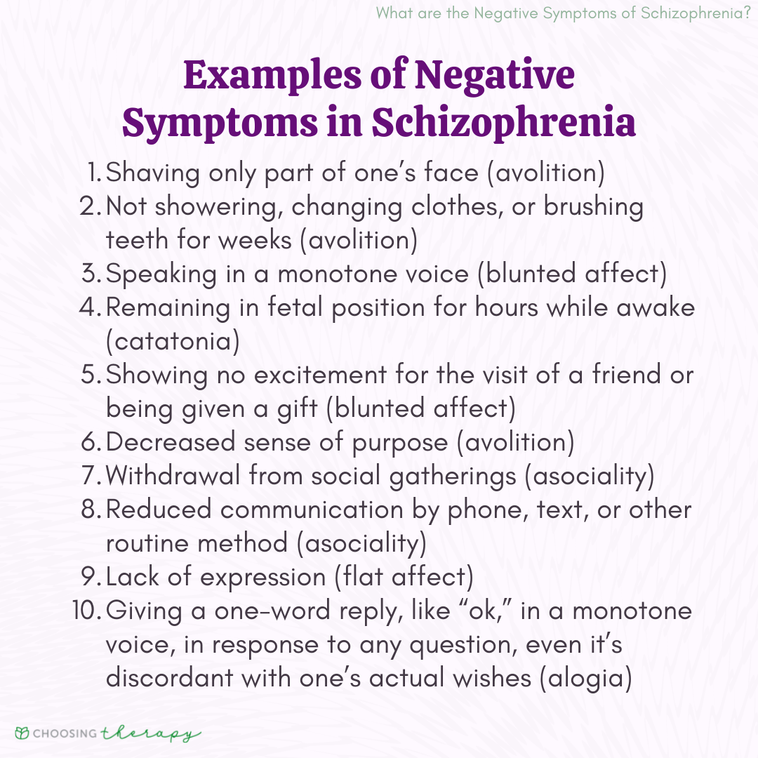 negative schizophrenia