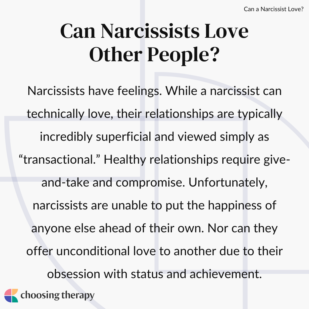 Can Narcissists Love?