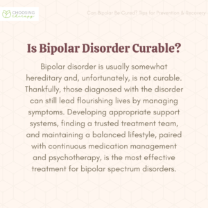 Is There A Cure For Bipolar Disorder?