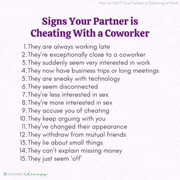 15 Signs of a Workplace Affair