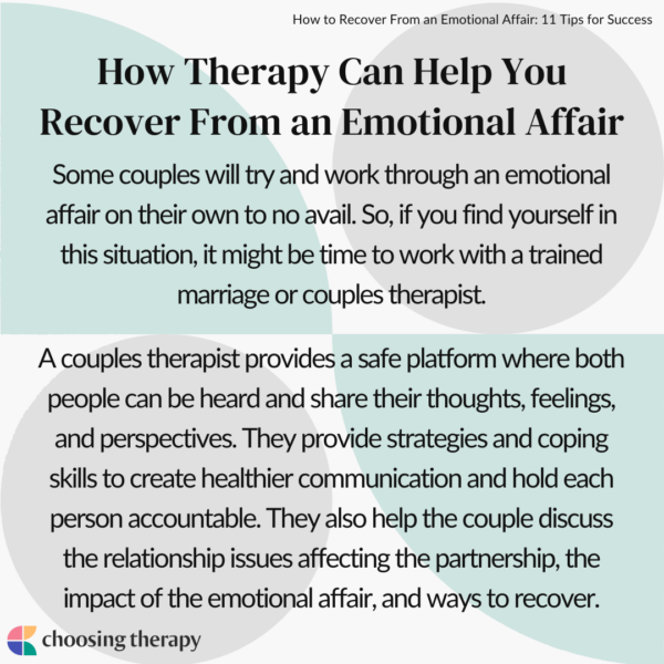 Emotional Affair Recovery: 11 Tips for Success