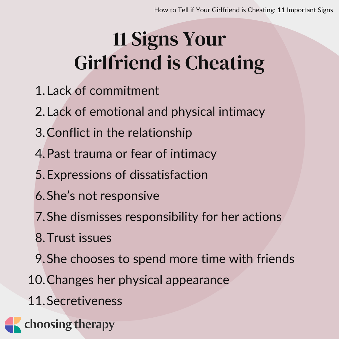 11 Signs Your Girlfriend Might Be Cheating