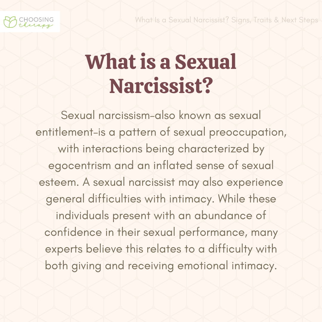 What Is A Sexual Narcissist  