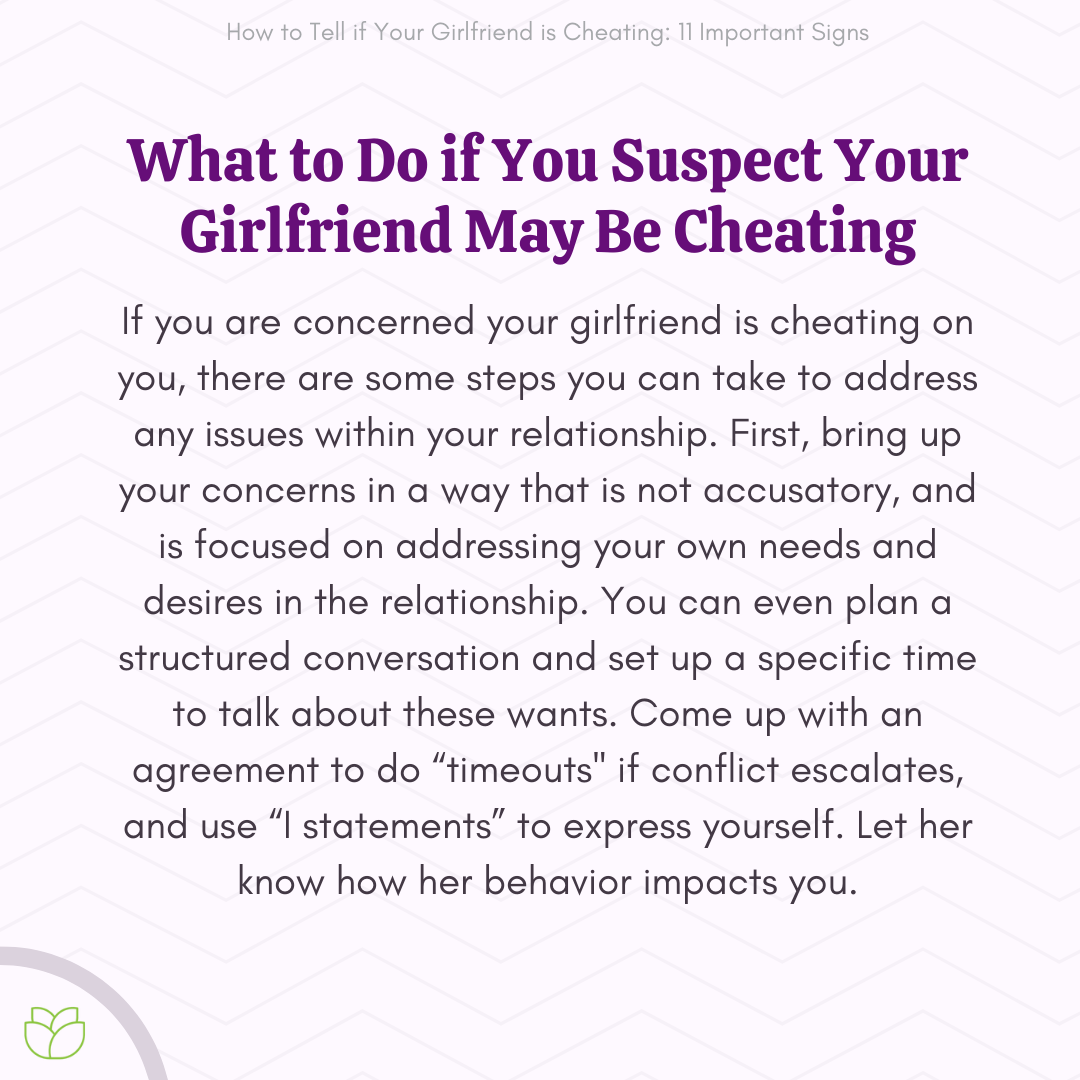 11 Signs Your Girlfriend Might Be Cheating photo