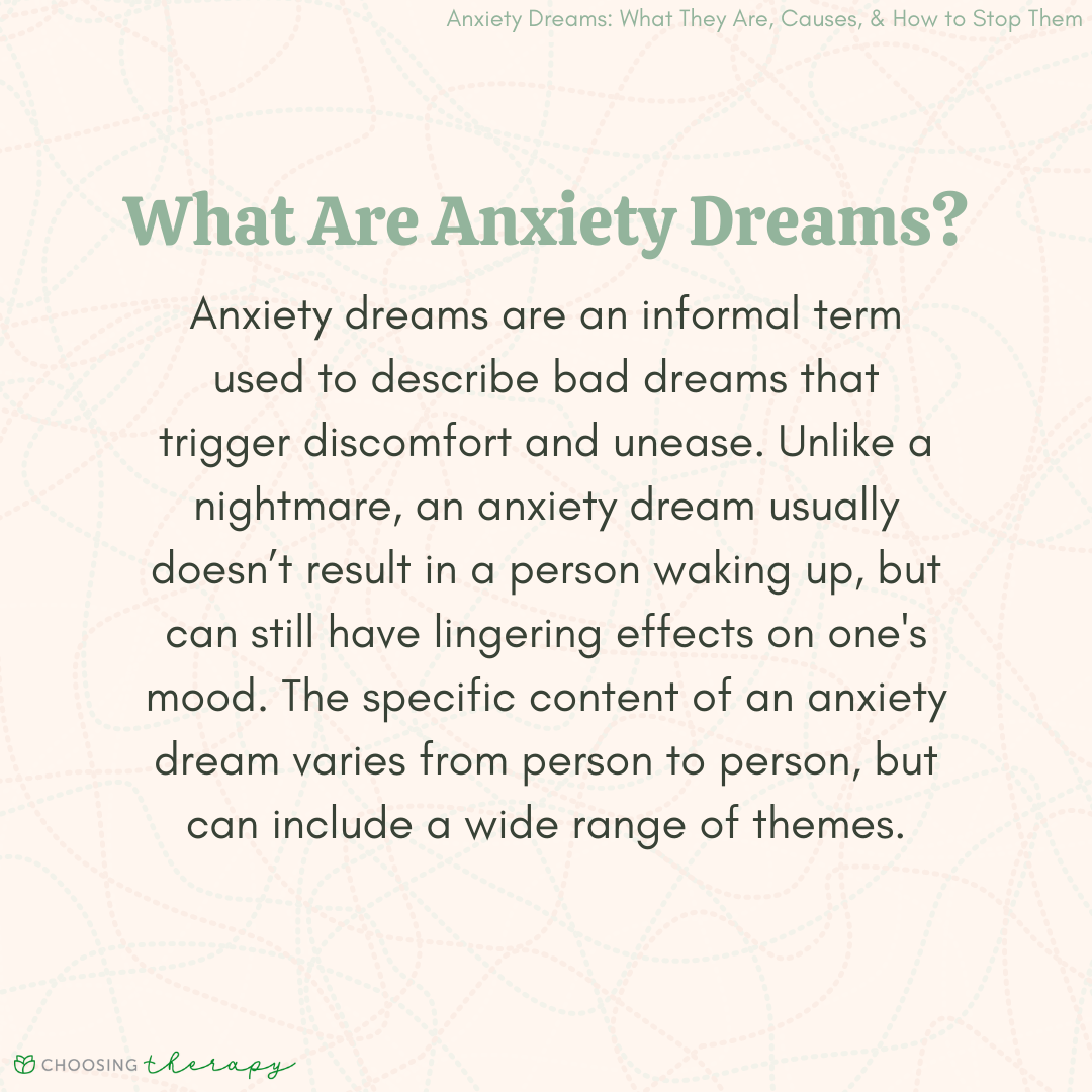 What Are Anxiety Dreams 5 Tips For Stopping One