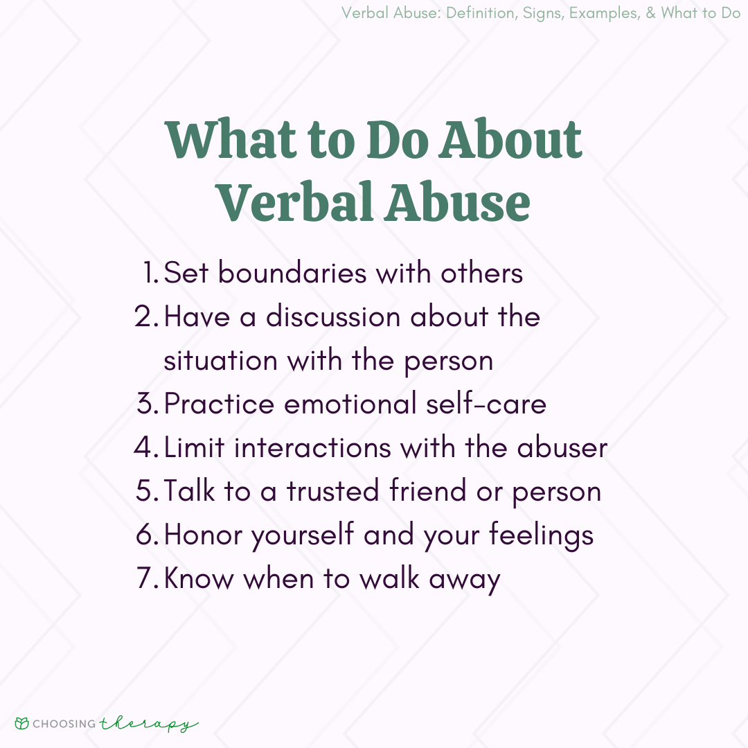 What Is Verbal Abuse Important Signs What To Do