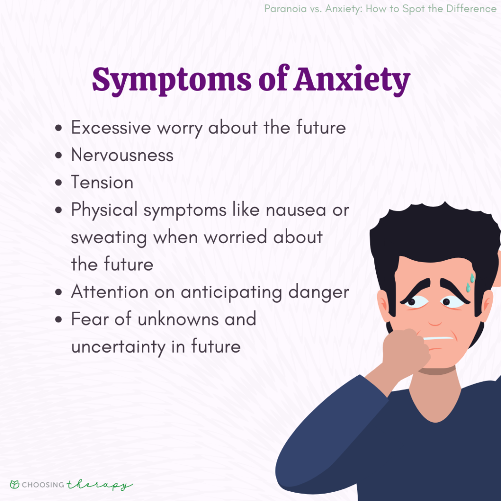 Differences Between Paranoia & Anxiety