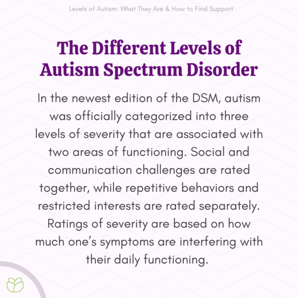 What Are the Different Levels of Autism?