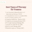 Types Of Therapy For Trauma