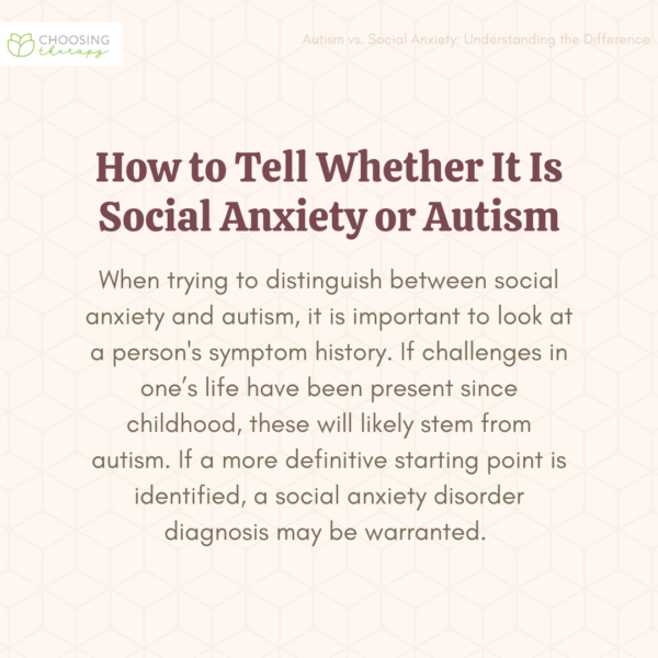 Social Anxiety or Autism: How to Tell the Difference