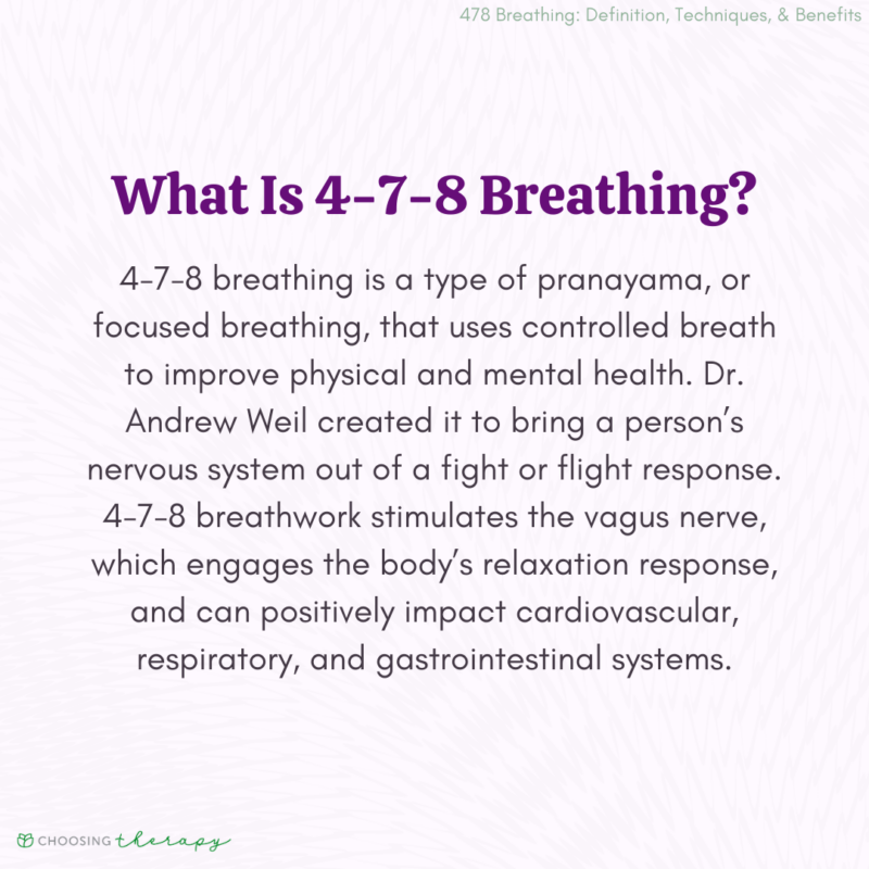 The 478 Breathing Method: How It Works