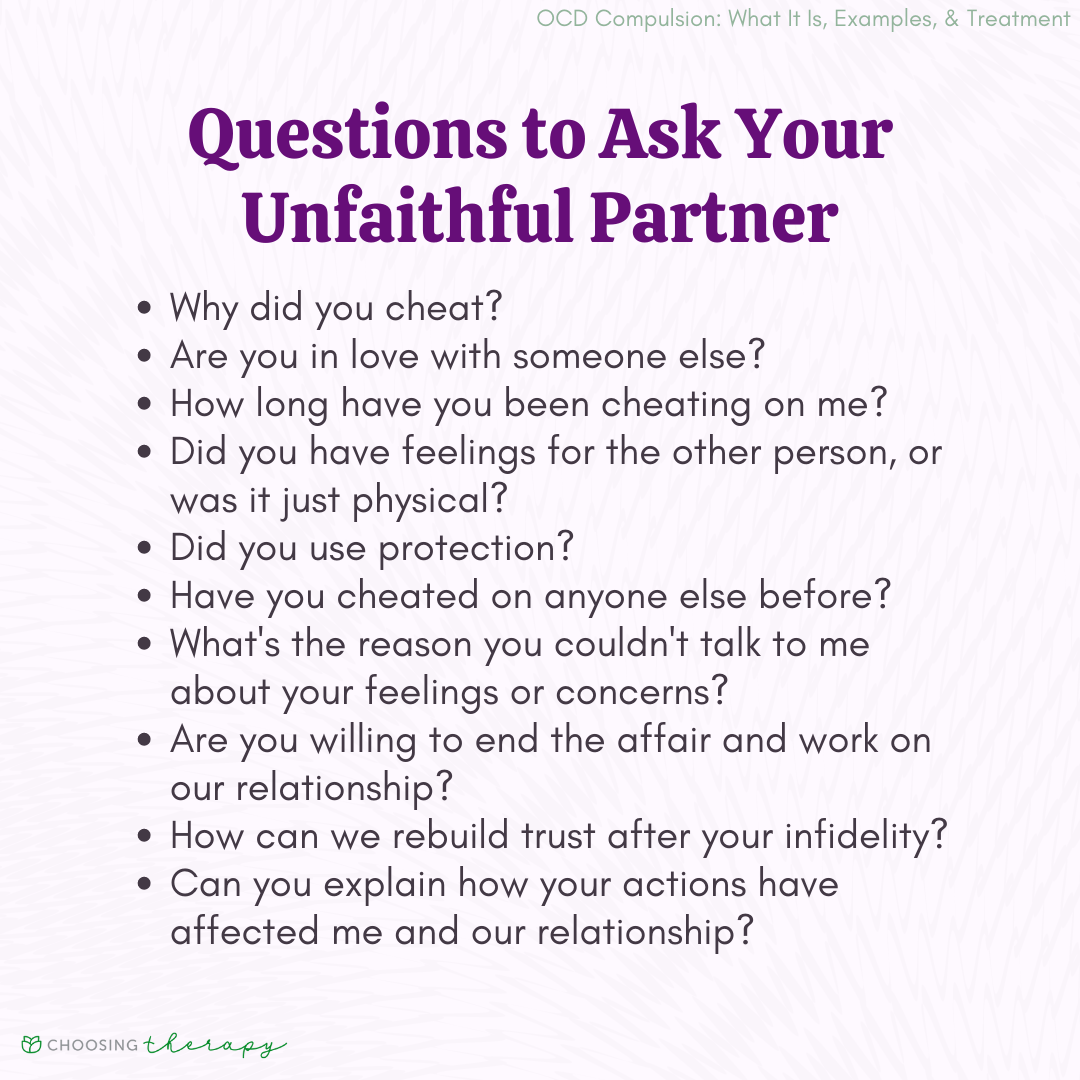 10 Questions to Ask Your Unfaithful Spouse