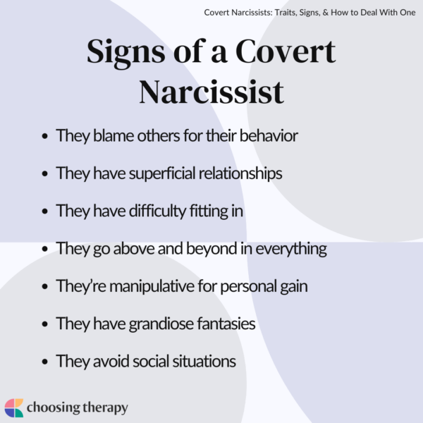 15 Signs Of A Covert Narcissist