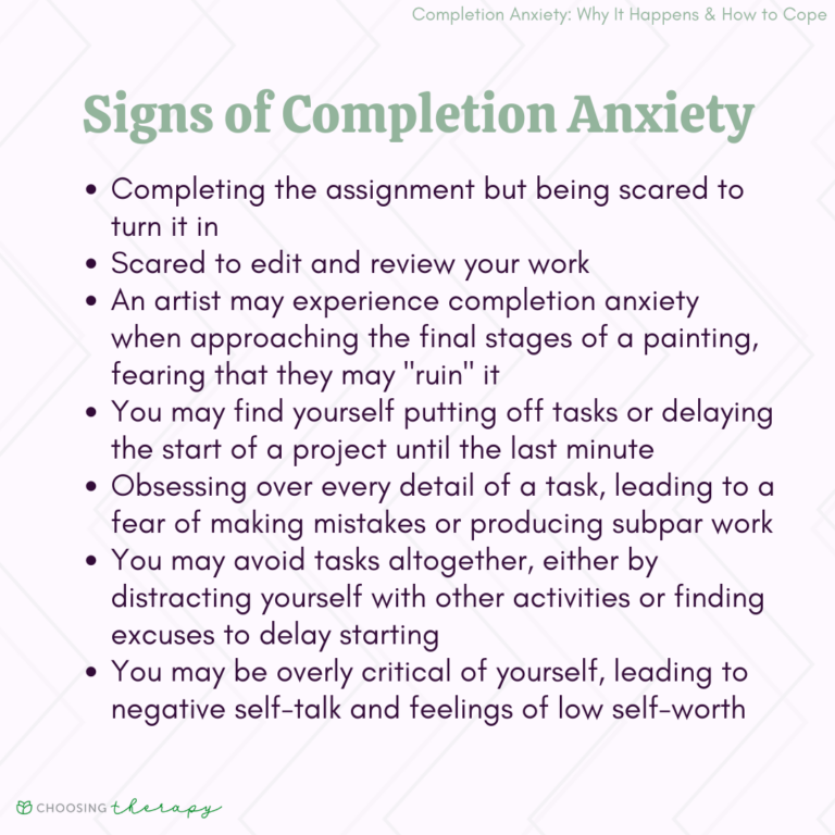 8 Strategies to Cope with Completion Anxiety