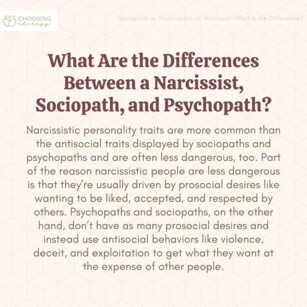 Spotting the Difference: Psychopath vs Sociopath vs Narcissist